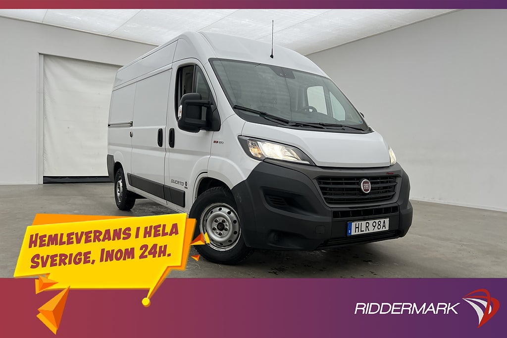 Fiat ducato L2H2 2.3 Ny-Kamrem Värmare Drag B-Kamera Moms