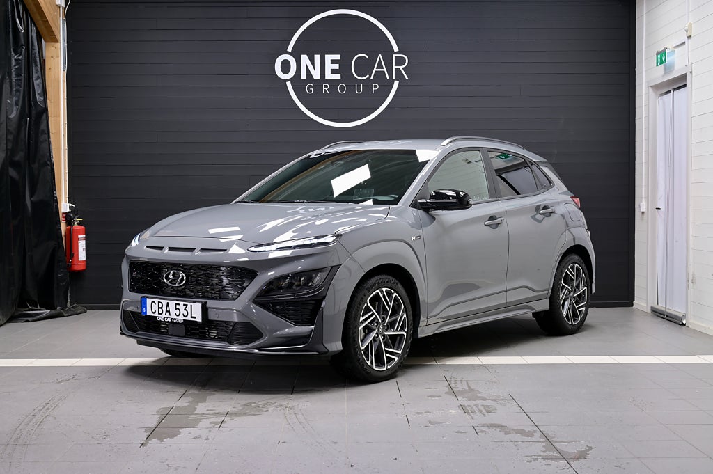 Hyundai Kona 1.6 T-GDI N-Line OBS SE MILTAL Kamera Hud Navi 