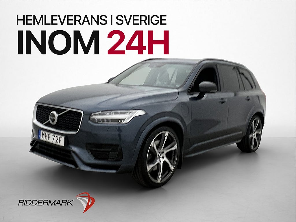 Volvo XC90 T8 AWD R-Design 7-Sit HUD Pano B&W Luft Värm Drag