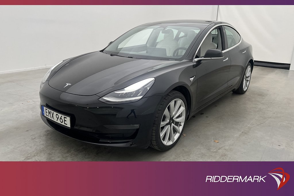 Tesla Model 3 Long Range AWD Autopilot Svensksåld MOMS