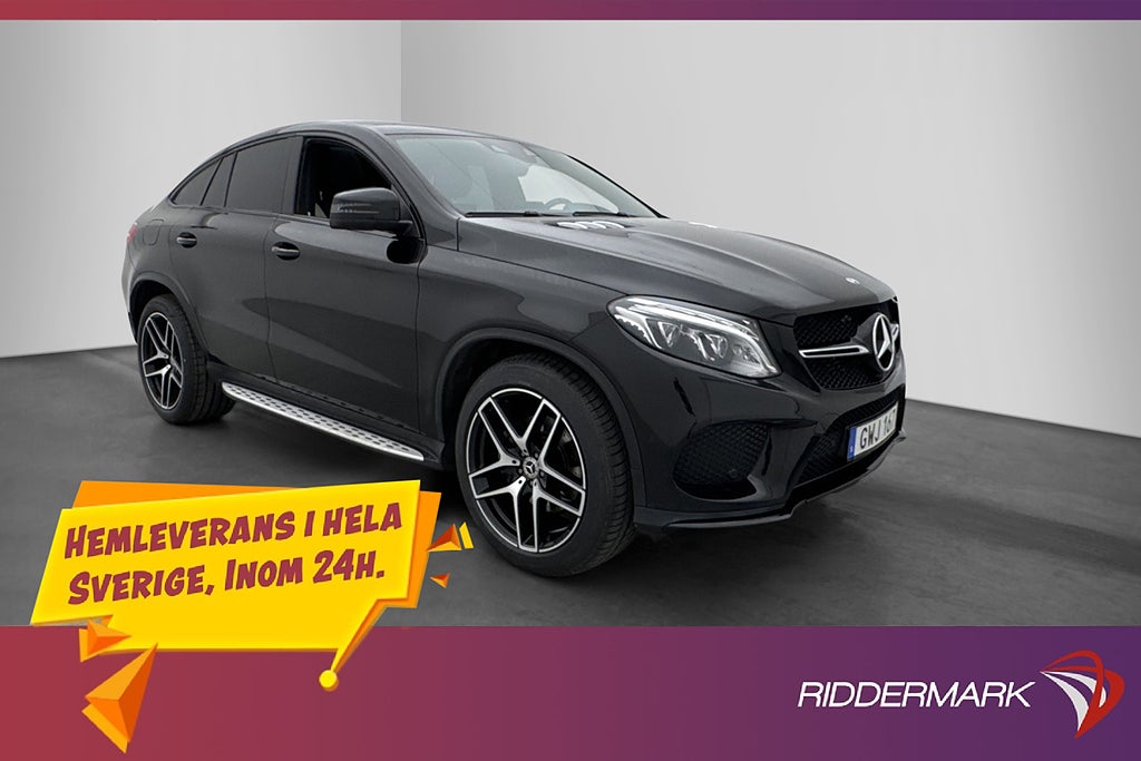 Mercedes-Benz GLE 350 d 4M Coupé AMG Pano Värmare 360° Drag