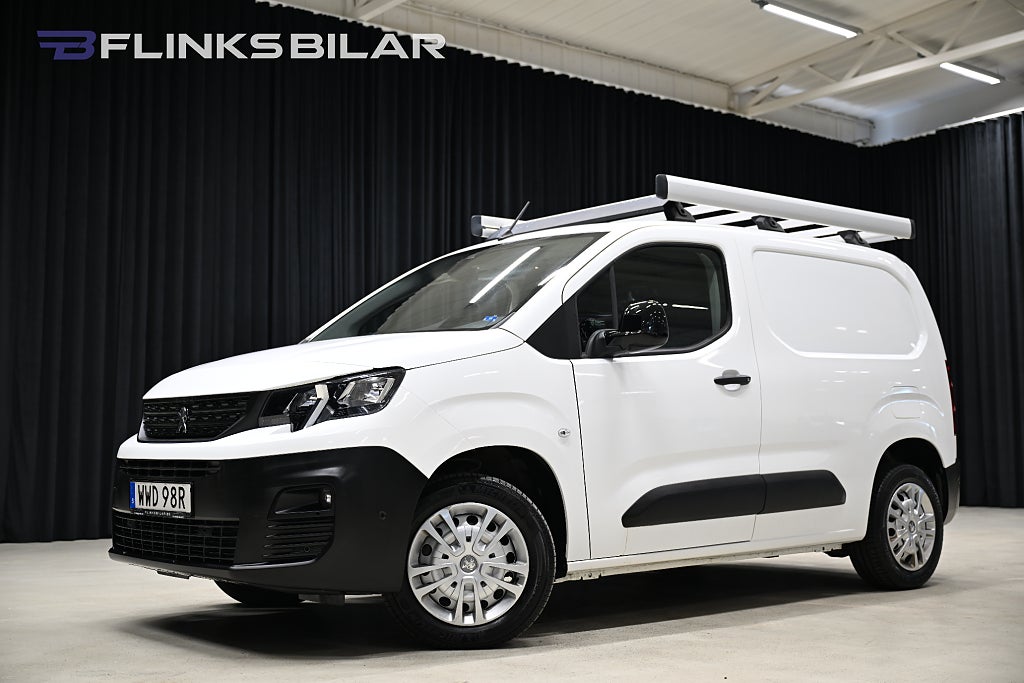Peugeot Partner 1.5 BlueHDi 130HK Automat|Drag|Värmare|PDC|3-Sits|Moms