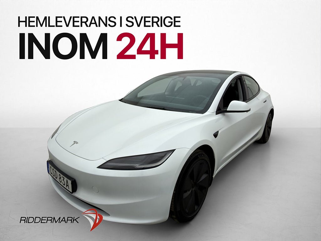 Tesla Model 3 Long Range AWD Drag AP Pano Svensksåld MOMS