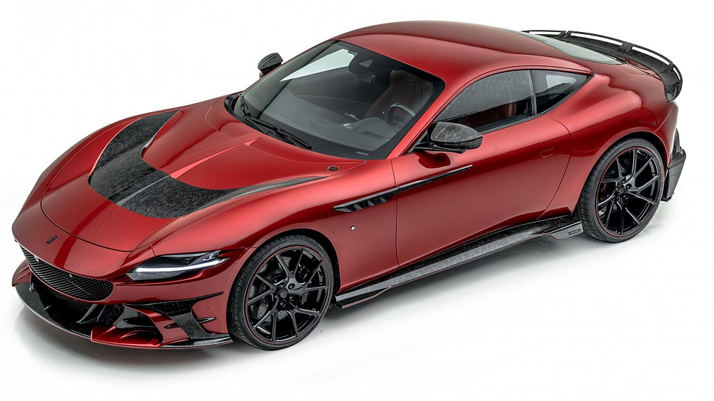 Ferrari Roma har fått en uppdatering på utseendet och en effektökning tack vare Mansory. Foto: Mansory