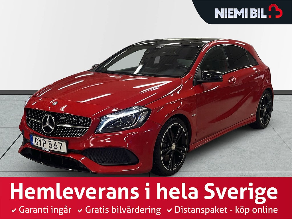 Mercedes-Benz A 220 d AMG Sport Pano/Kamera/MoK-värm/AdaptivFart/SoV