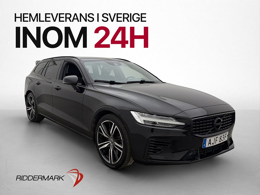 Volvo V60 T6 AWD R-Design Drag Värmare Kamera Skinn CarPlay