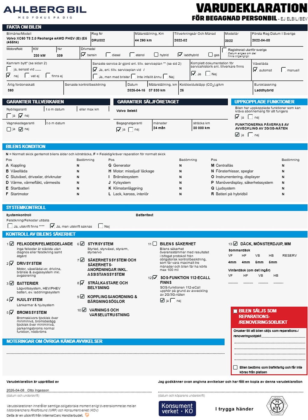 Volvo XC60 Recharge T8 II R-Design