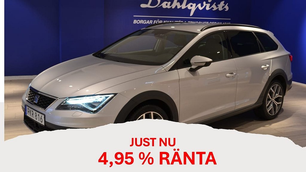 Seat Leon X-Perience (NU 4,95 % RÄNTA) 2,0 TDI 150hk 4WD Halvläder Drag Ba