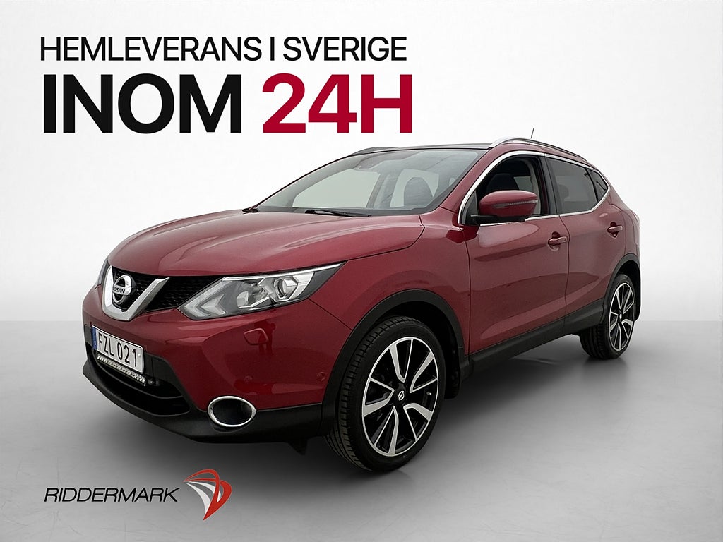 Nissan Qashqai 1.5 110hk Tekna Pano 360° Navi Dragkrok