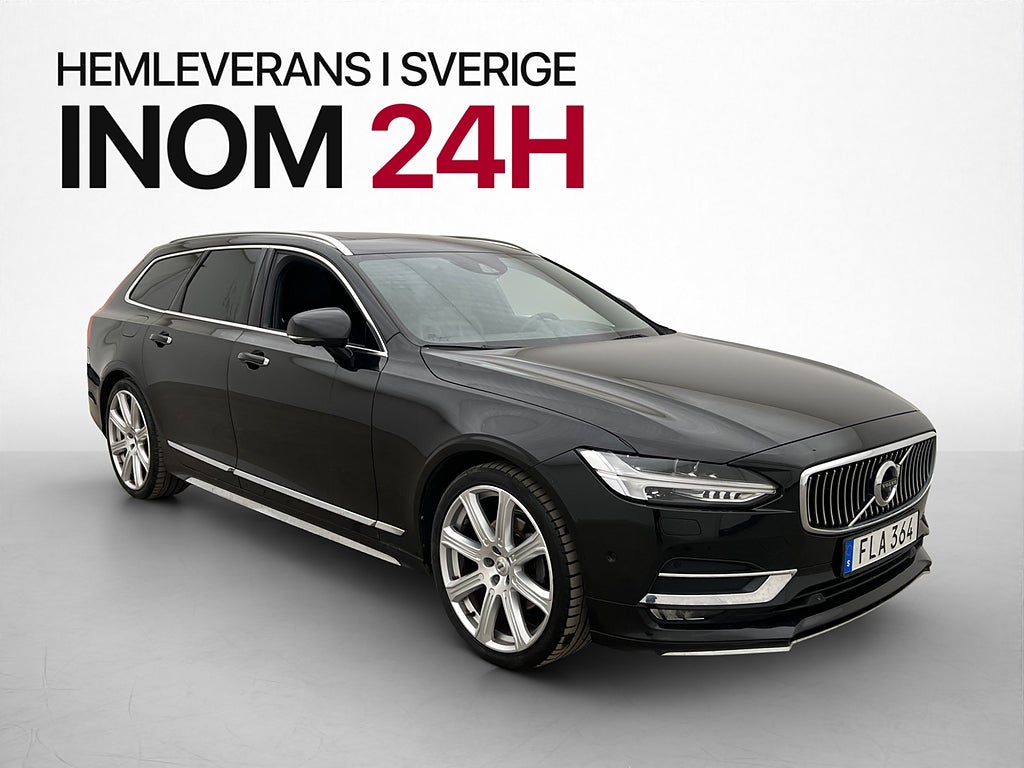 Volvo V90 D5 AWD Inscription HUD Pano B&W Läder 360° Värm