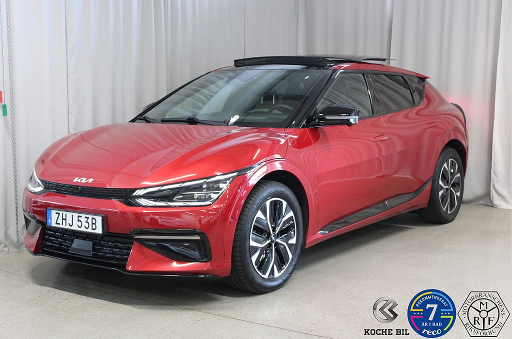 Kia EV6 77.4 kWh AWD GT-Line, Mocka, Panorama, HUD, 360 Kamera