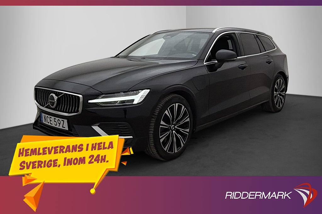 Volvo V60 Recharge T6 AWD Core Bright Värmare Skinn 360°