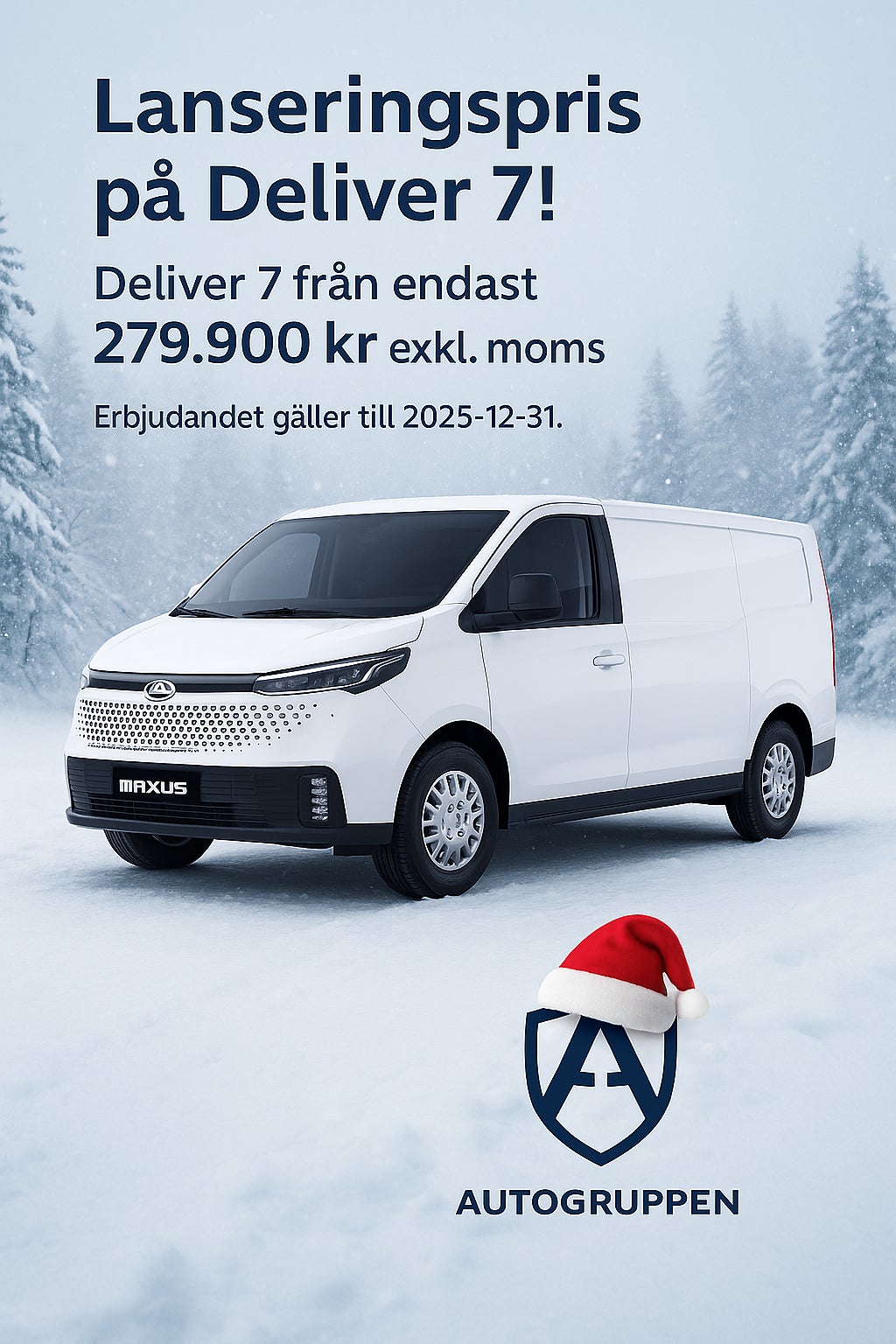 Maxus Deliver 7 Skåp 2.0 150 hk *lanserings pris*