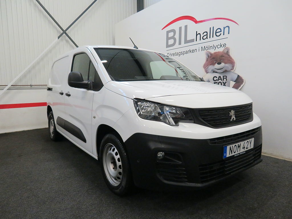 Peugeot Partner 1.5 BlueHDi 75HK Pro Värmare Dragkrok 