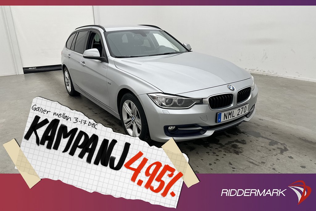 BMW 320 d 184hk Sport line M-Ratt Rattvärme 4,95% Ränta