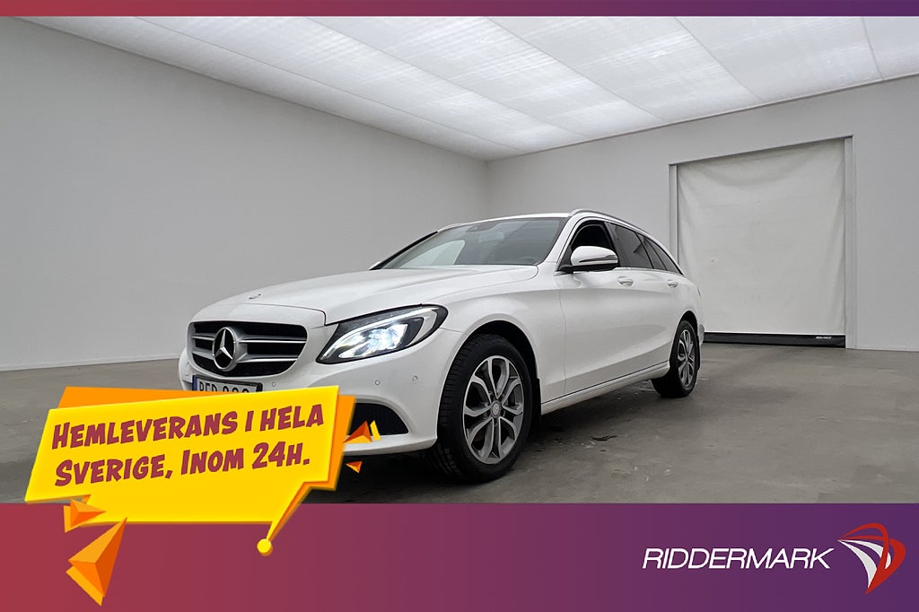 Mercedes-Benz C 220 d 4M 170hk Avantgarde Sensorer Dragkrok