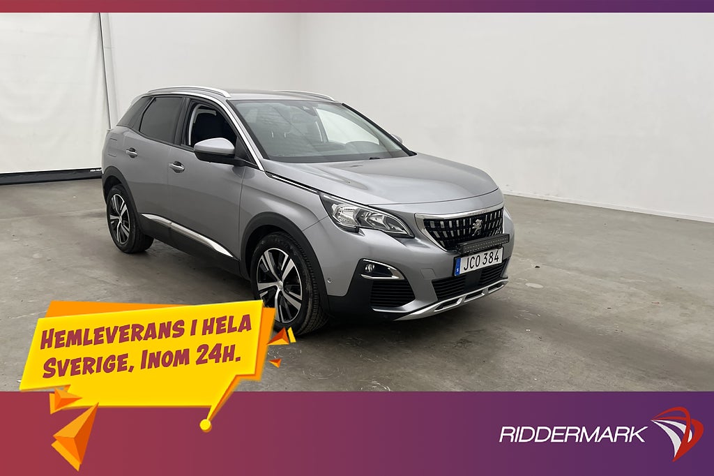 Peugeot 3008 SUV 1.2 131hk PureTech Allure Halvskinn CarPlay