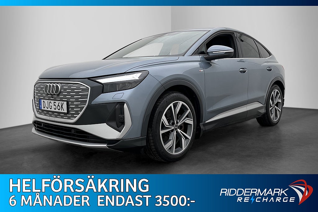 Audi Q4 40 Sportback e-tron 204hk S-Line Sonos Kamera CarPla
