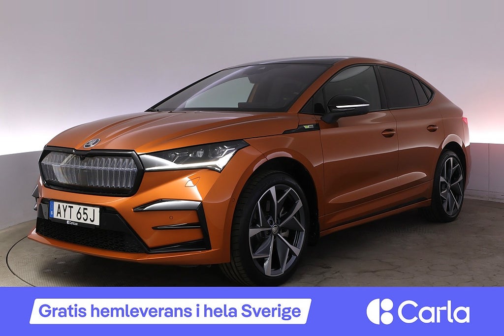 Skoda Enyaq RS Drag Pano AdapFarth Canton Elstol BLIS