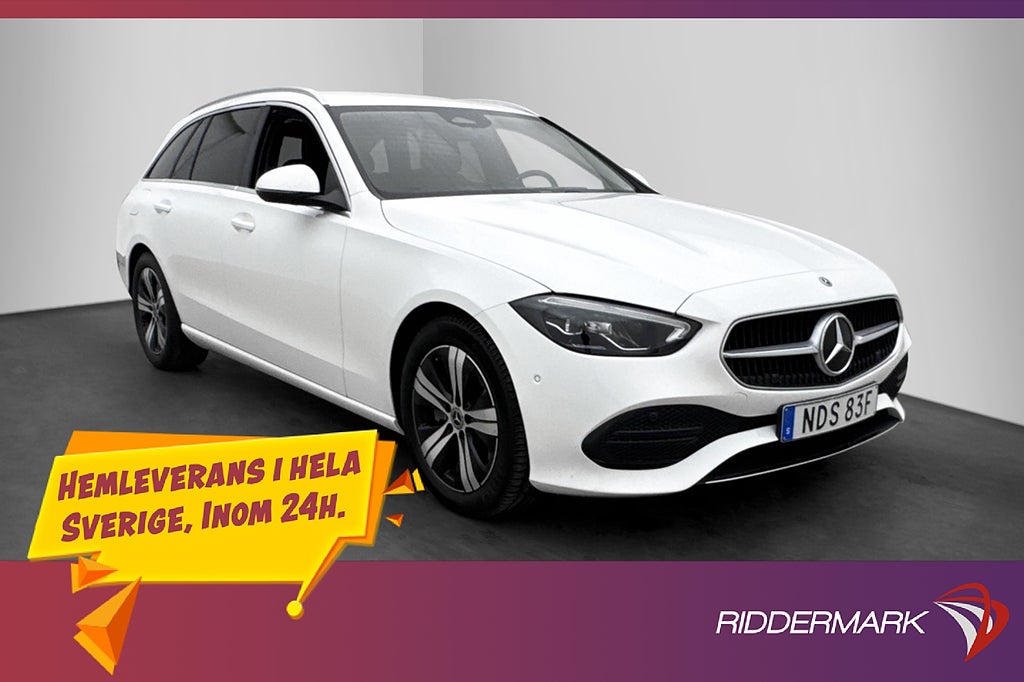 Mercedes-Benz C 220 200hk Drag Värmare Kamera Navi MOMS