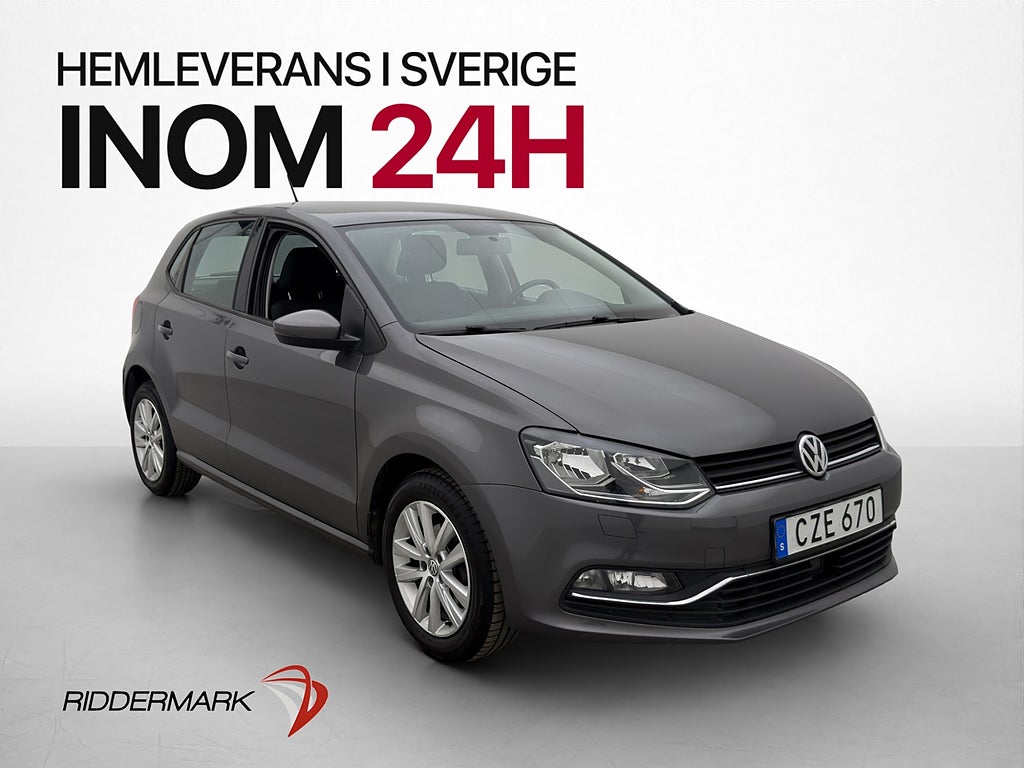 Volkswagen Polo 1.2 TSI 90hk Dragkrok Bluetooth 0.47l/mil
