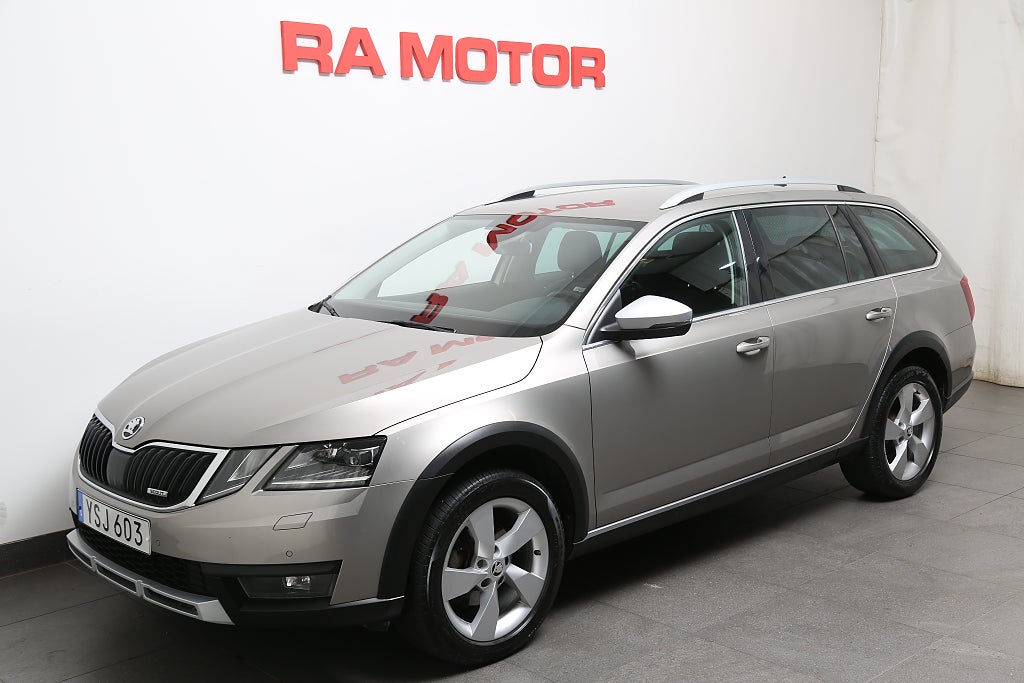 Skoda Octavia Scout 2,0 TDI 4x4 Premium Aut P-värme Dragkrok 2019