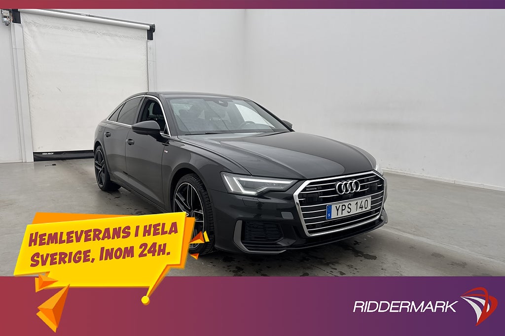 Audi A6 Sedan 50 TDI Q S line Värmare Drag 360° B&O Carplay