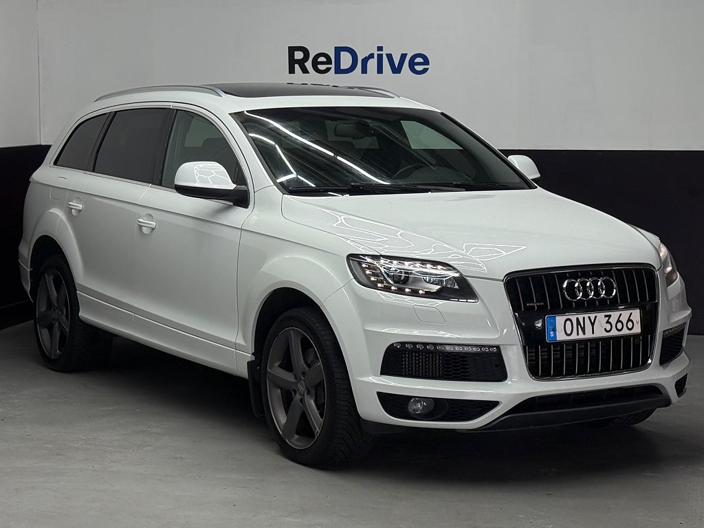 Audi Q7 3.0 TDI Quattro Aut S-Line 7-sits Panorama Drag 245hk