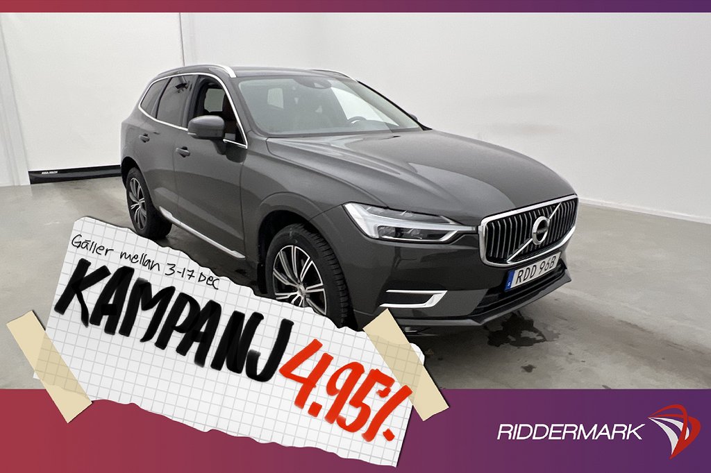 Volvo XC60 B4 AWD Inscription VOC D-Värm H/K B- 4,95% Ränta