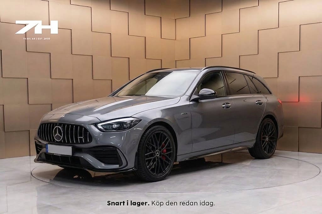 Mercedes-Benz C43 AMG Touring 4M 360° HuD Pano Bakaxelstyrning