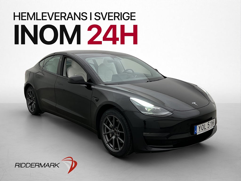 Tesla Model 3 Long Range AWD Värmepump Drag Svensksåld MOMS