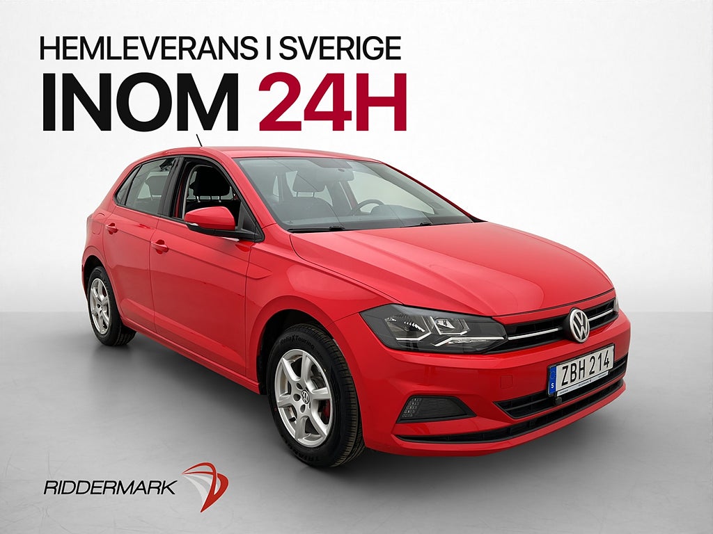 Volkswagen Polo 1.0 TSI 95hk M/K-Värmare 2-Brukare Bluetooth