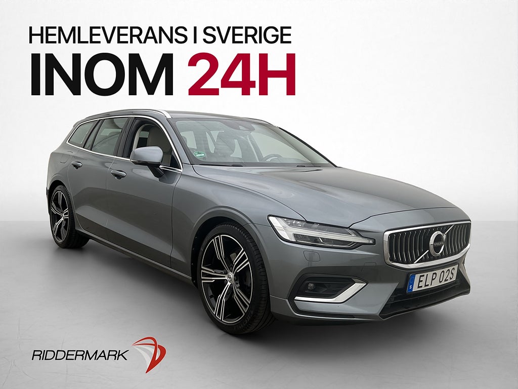 Volvo V60 B4 197hk Inscription Värmare H/K Skinn Kamera Navi