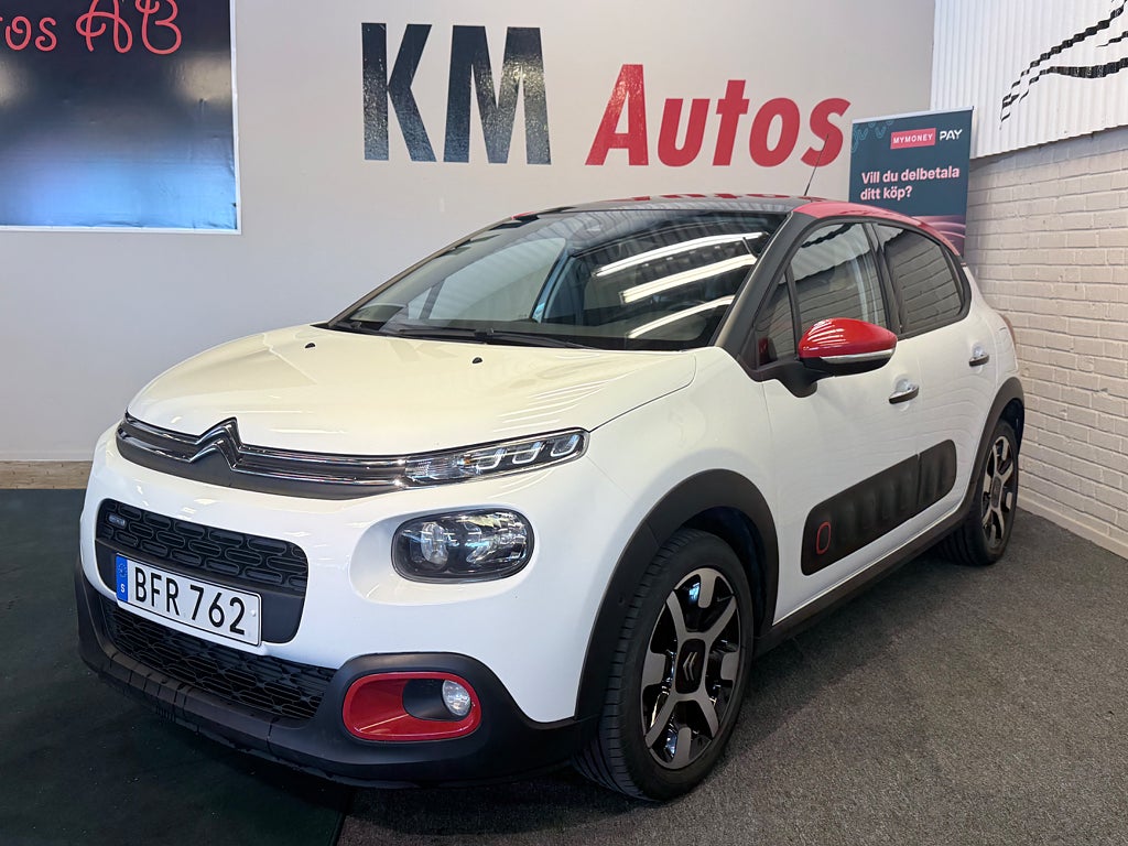 Citroën C3 1.2 PureTech 82 Euro 6 1Ägare  panorama tak 