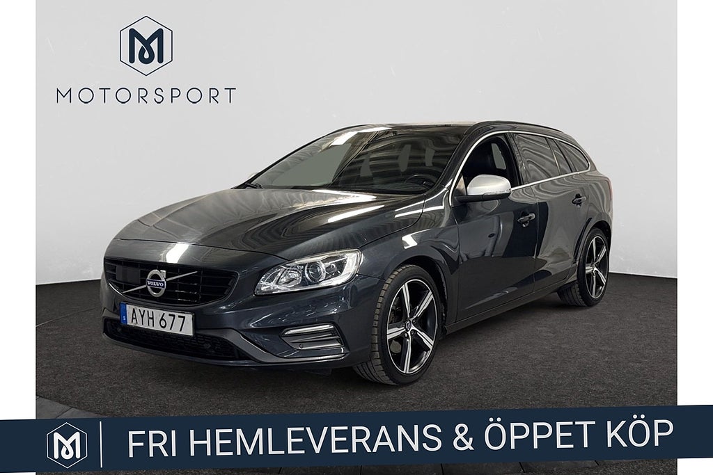 Volvo V60 D4 Aut R-Design Adaptiv farthållare Rattvärme Navi