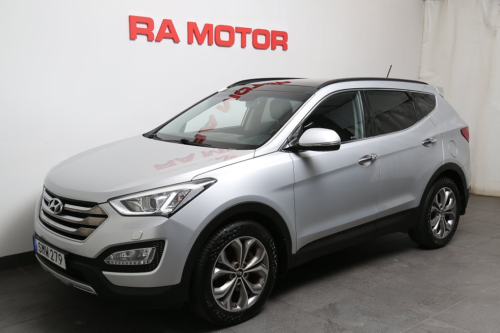 Hyundai Santa Fe 2,2 CRDi 197hk Premium 4WD Aut Pano Skinn Motorv Drag