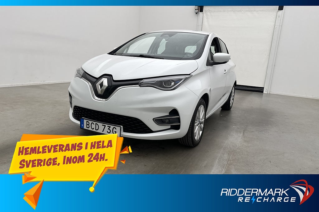 Renault Zoe R110 52 kWh Friköpt Batteri CarPlay Rattvärme