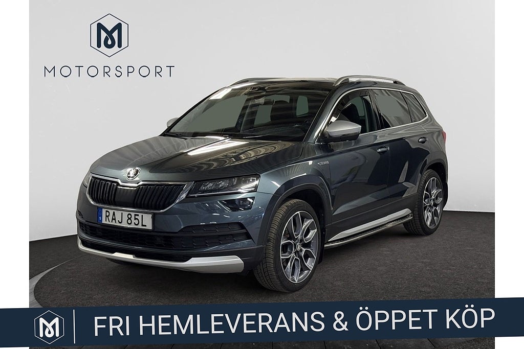 Skoda Karoq 1.5 TSI ACT 4x4  SCOUT Värm Navi Adap farth Kamera Drag