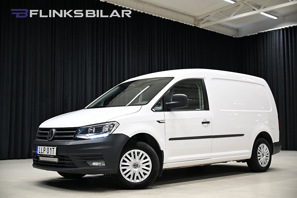 Volkswagen Caddy Maxi DSG 122HK Inredd|Drag|Värmare|Lågmil|EnÄgare|Moms|SeUtr