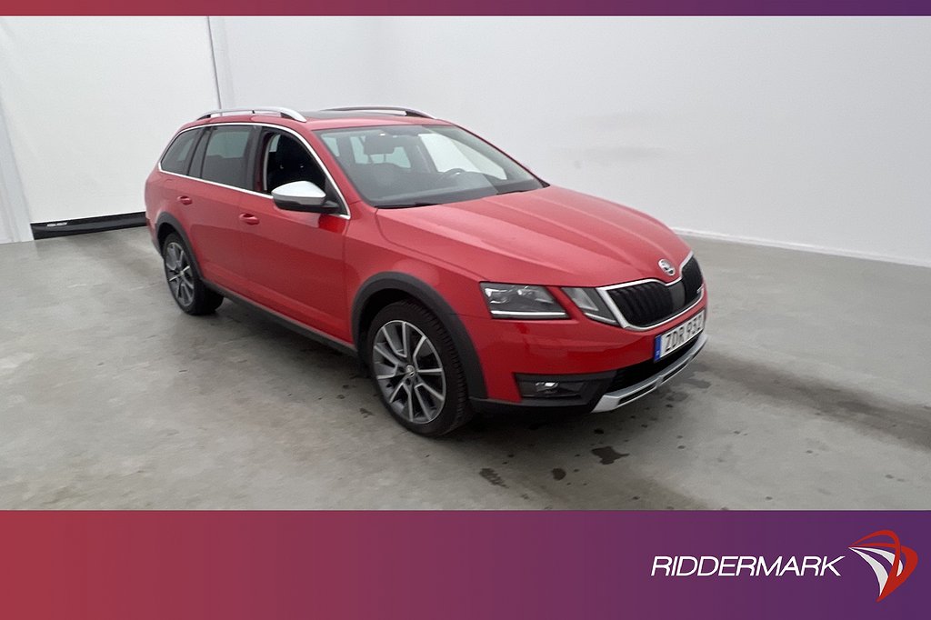 Skoda Octavia Scout 4x4 180hk Premium Värm Pano Canton Drag