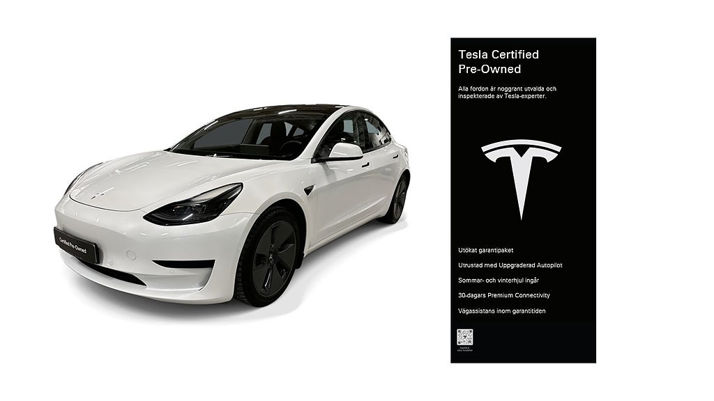 Tesla Model 3 Standard Range Plus Certified Pre-Owned 3,84% ränta
