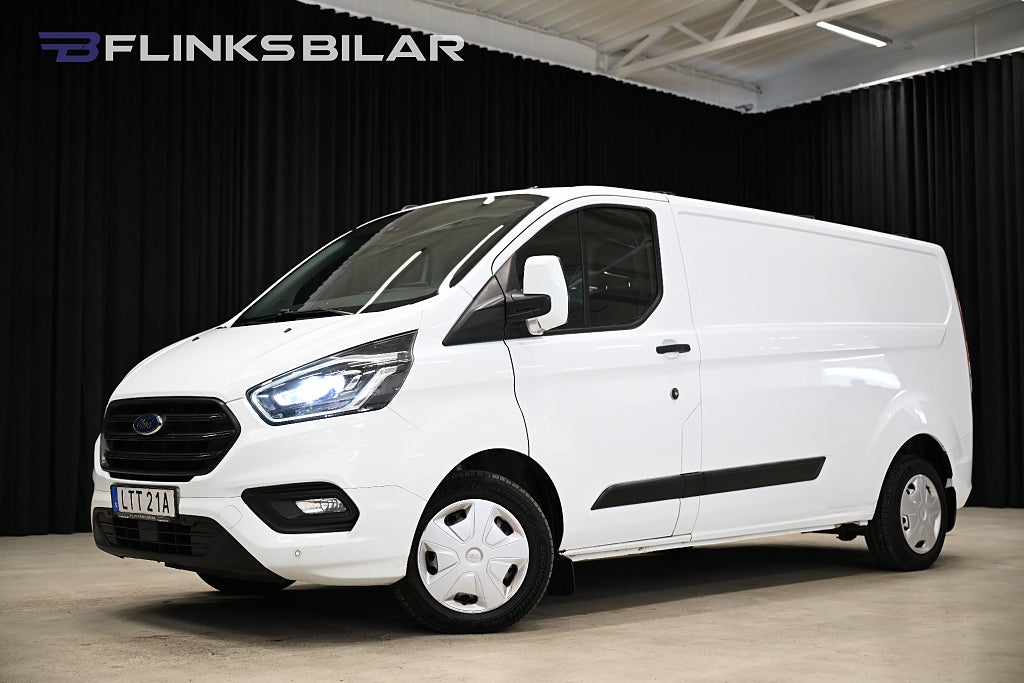 Ford transit Custom 130HK L2 Automat|LED|Drag|Värmare|NyKamrem|Moms