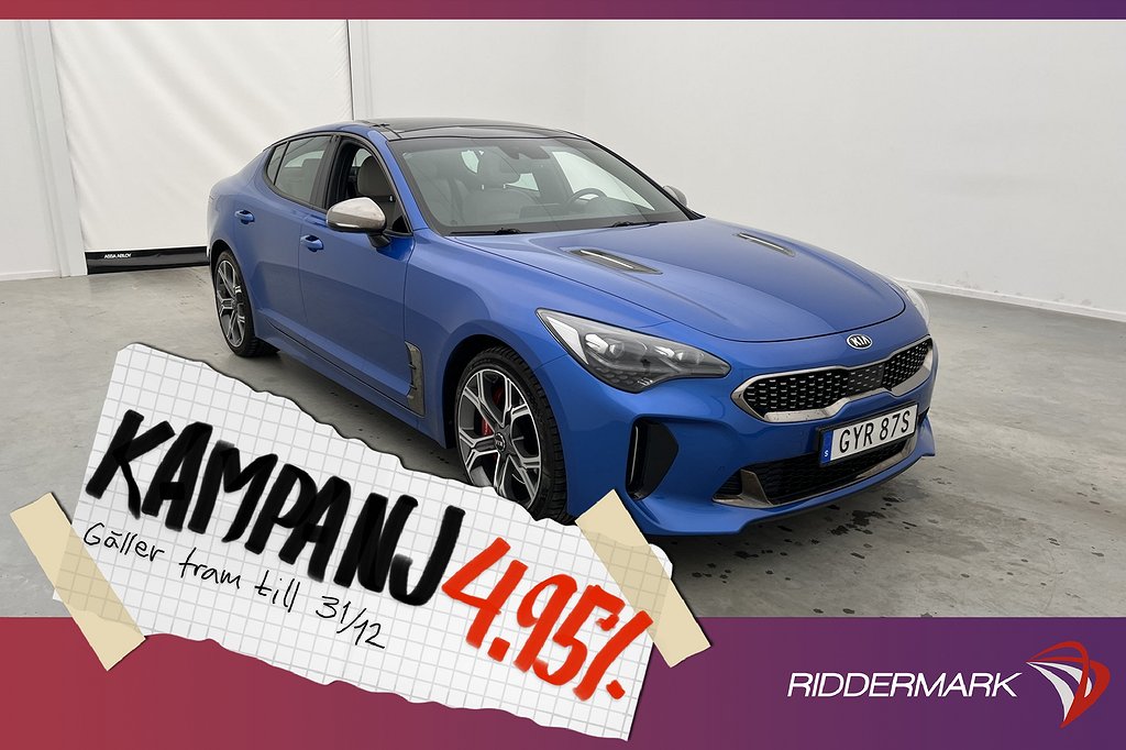 Kia Stinger GT V6 AWD 366hk Panorama H/K 3 4,95% Ränta