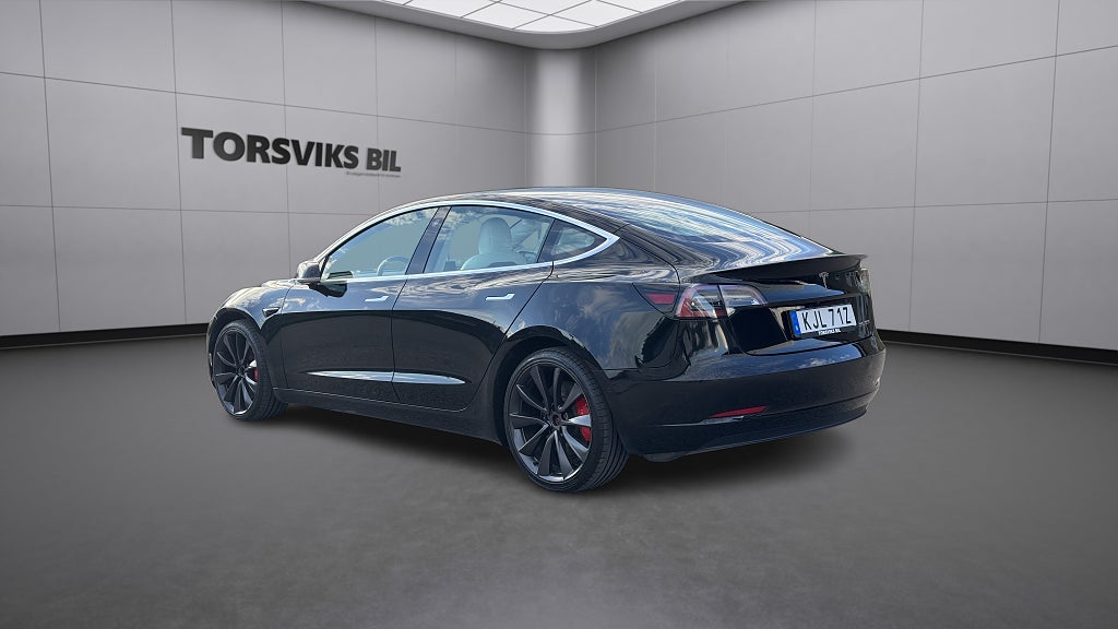 Tesla Model 3 Long Range Performance AWD Panorama 513hk 1 Ägare - miniatyr 4