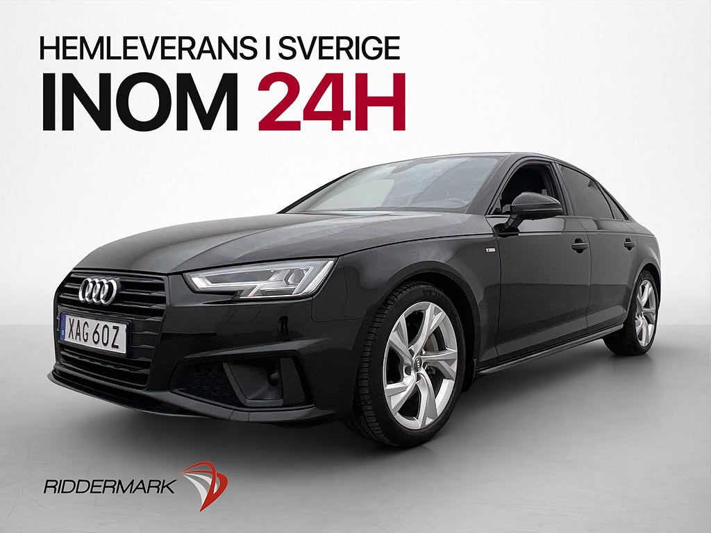 Audi A4 Sedan 40 TDI 190hk S-Line Värmare Drag Sensorer