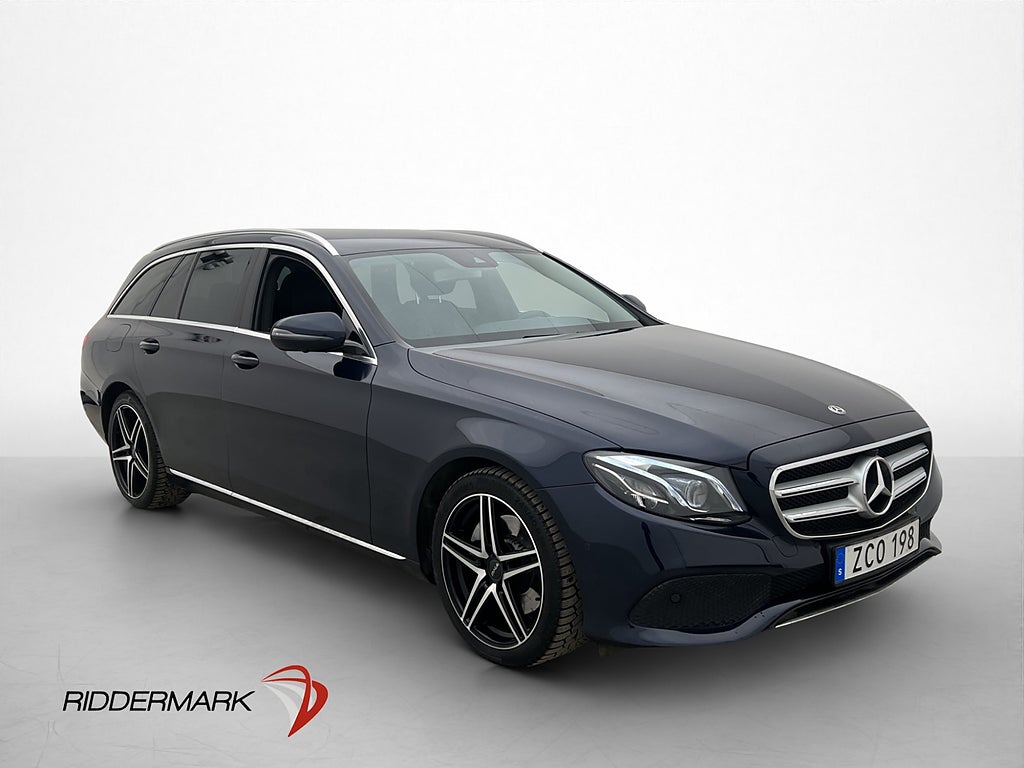 Mercedes-Benz E 220 T d 194hk 4M Burmester 360° Drag 1-Ägare