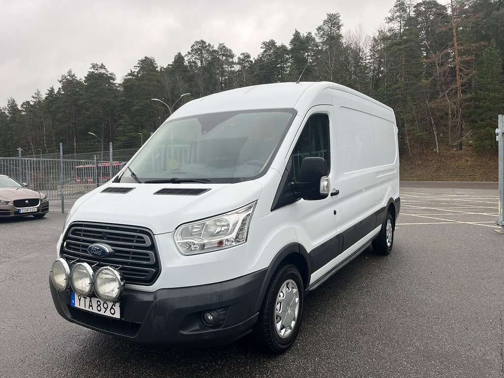 Ford Transit 350 2.0 TDCi 170hk 3-sits Drag D-Värmare Euro 6