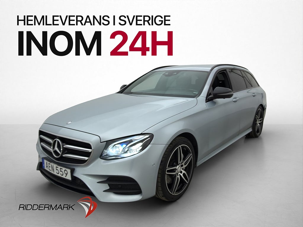 Mercedes-Benz E 220 T d 194hk AMG Wide HUD 360° Värmare Drag