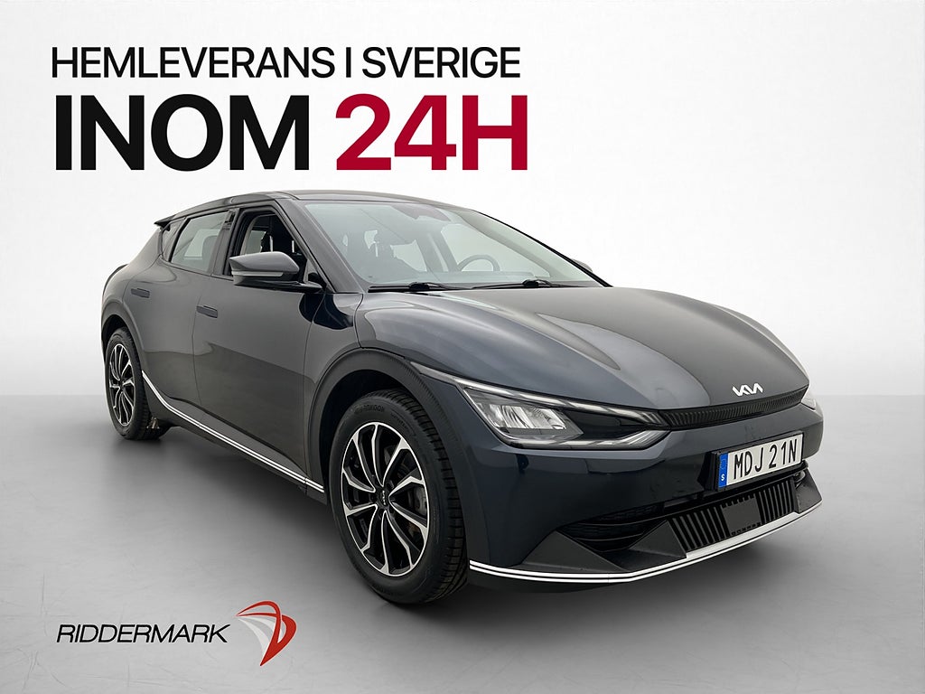 Kia EV6 77.4 kWh 228hk MOMS Kamera Navi Läder Carplay