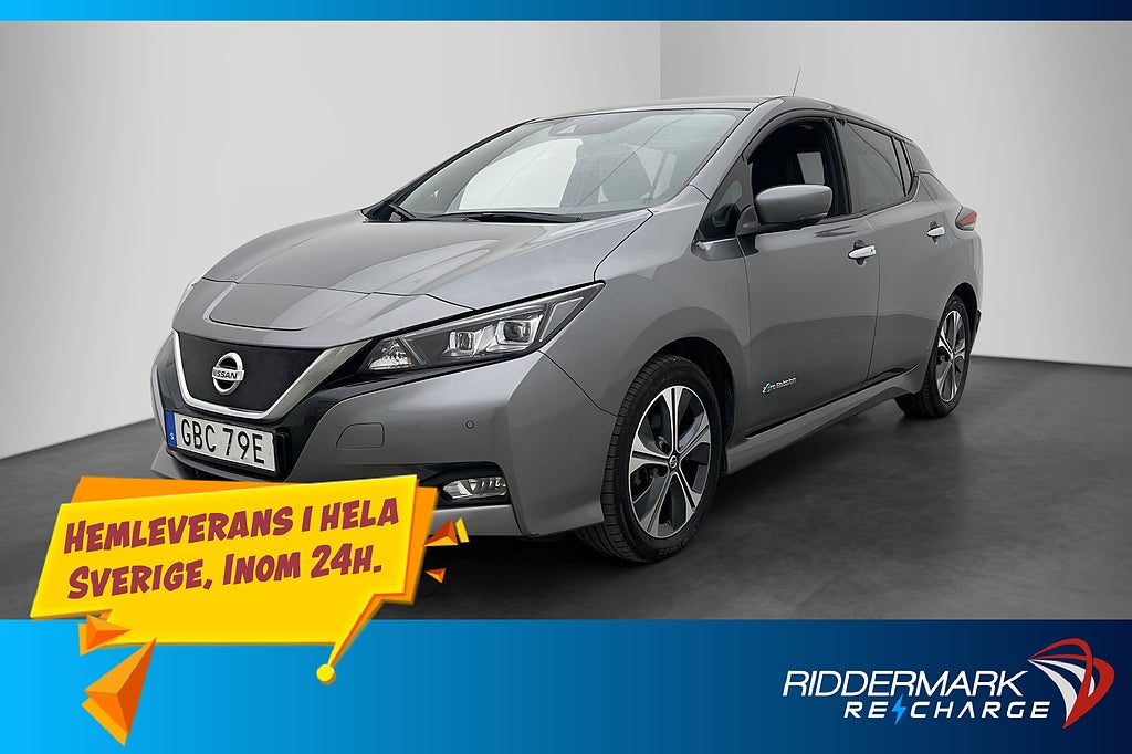 Nissan Leaf 150hk Tekna BOSE 360° Navi Halvskinn Rattvärme